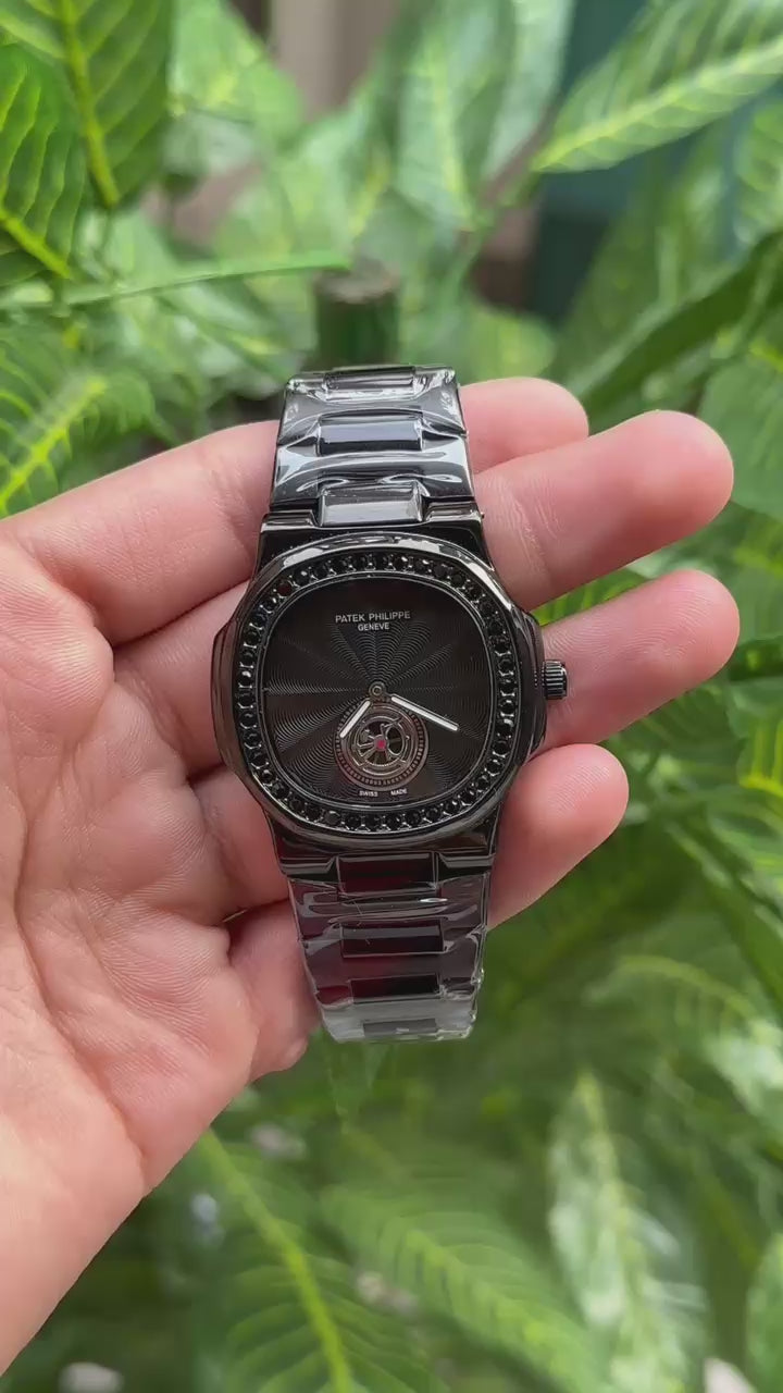 Patek Phillip Full Black 🖤 Open heart (Cell model)