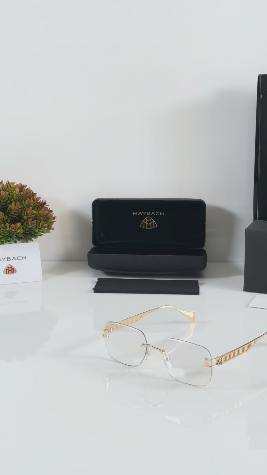 Maybach Gold Day-night Sunglasses