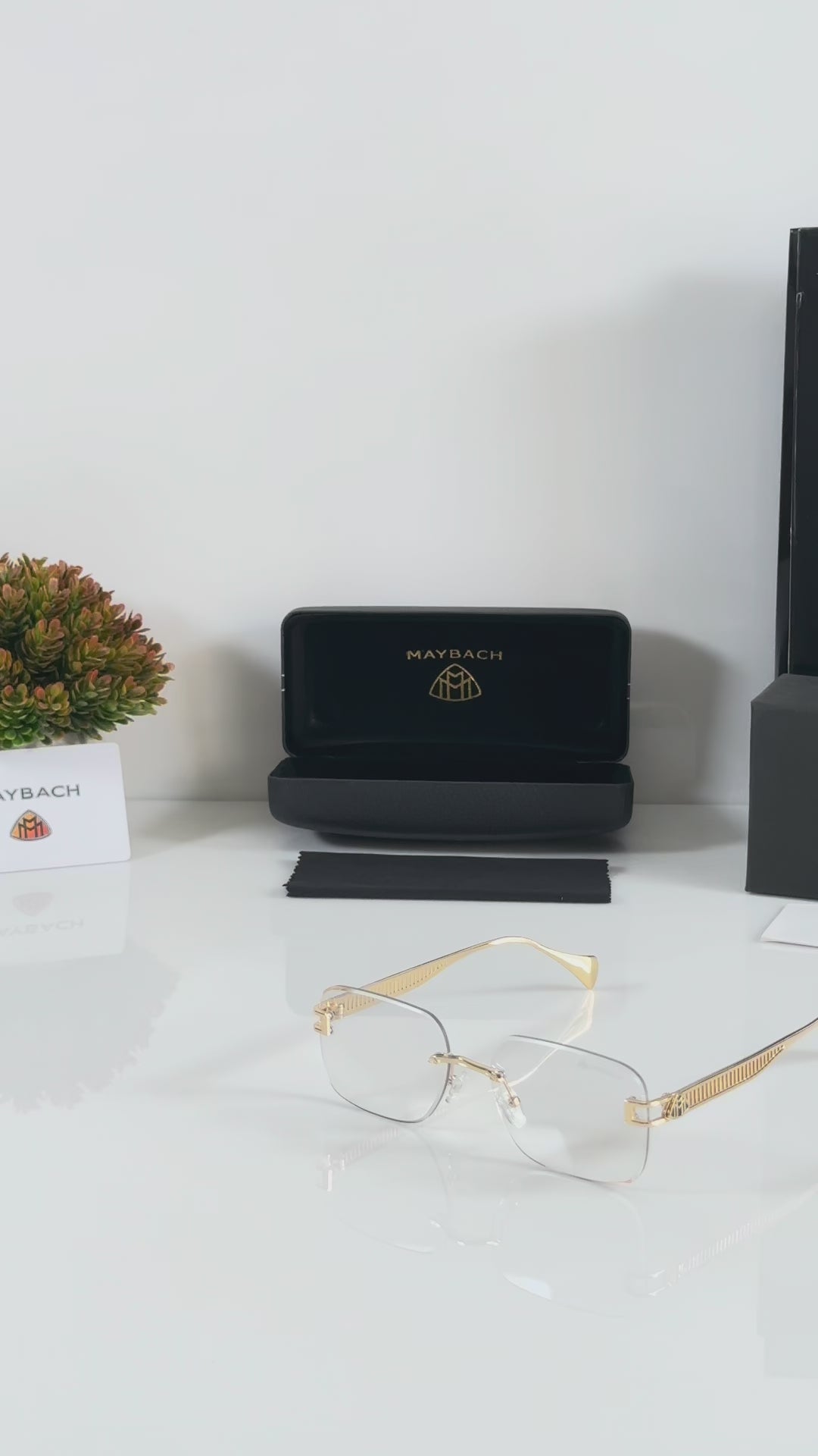 Maybach Gold Day-night Sunglasses