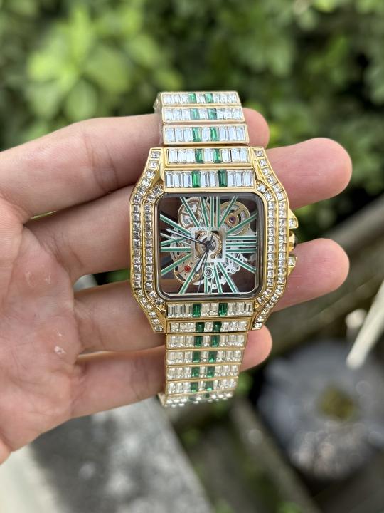 Cartier Santos Diamond Quartz
