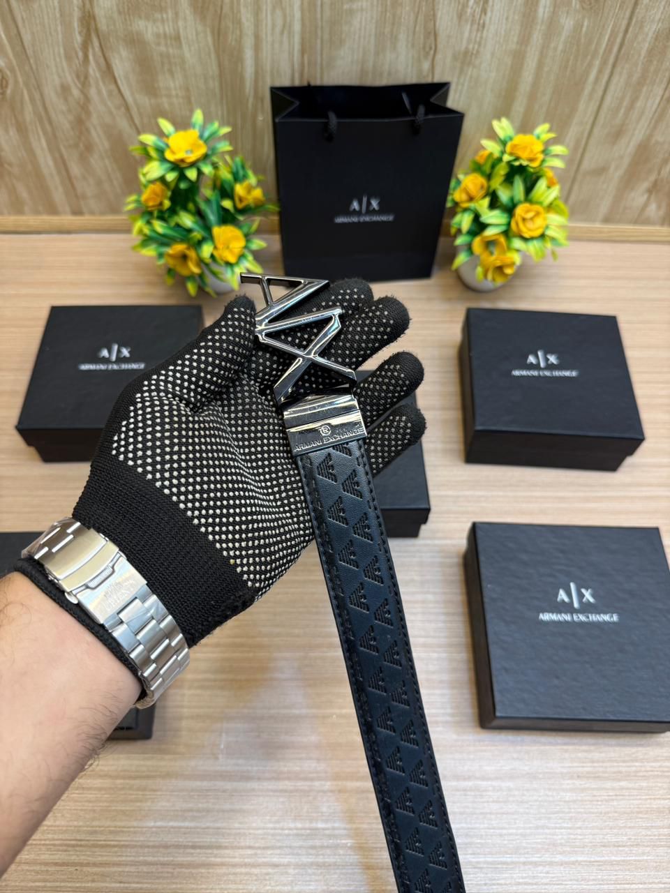 Armani Exchange Reverselable Belt