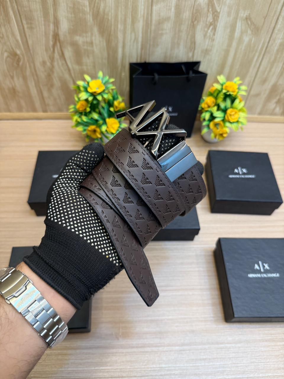 Armani Exchange Reverselable Belt