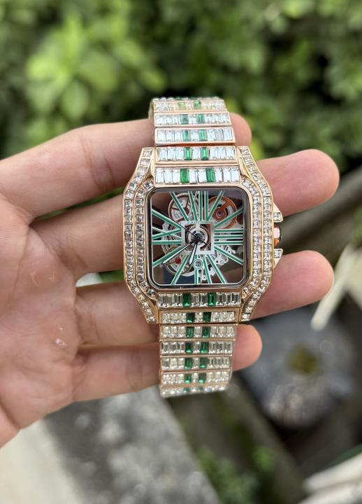 Cartier Santos Diamond Quartz