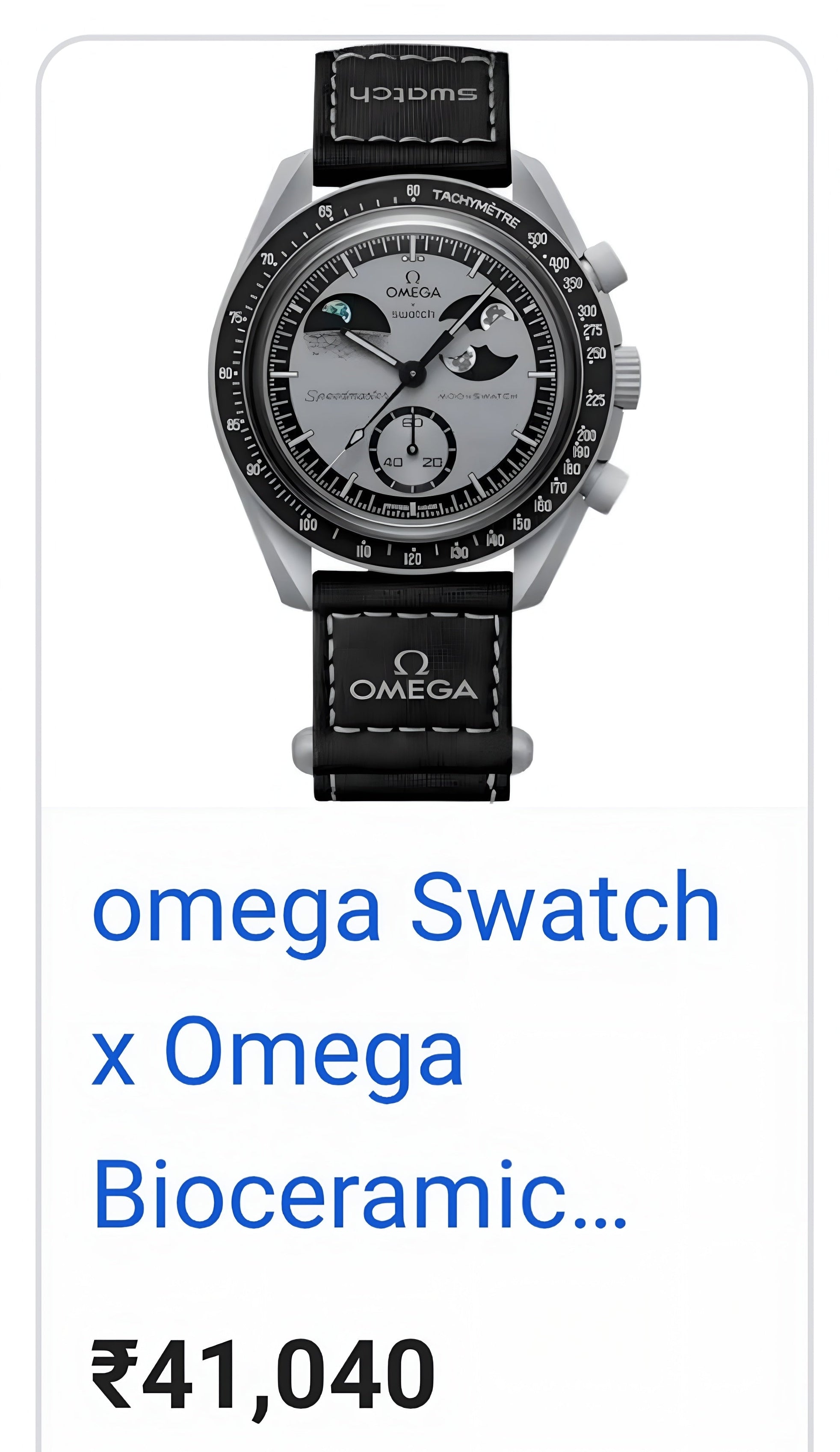 Omega x Swatch Moon (All working )