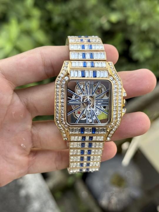 Cartier Santos Diamond Quartz