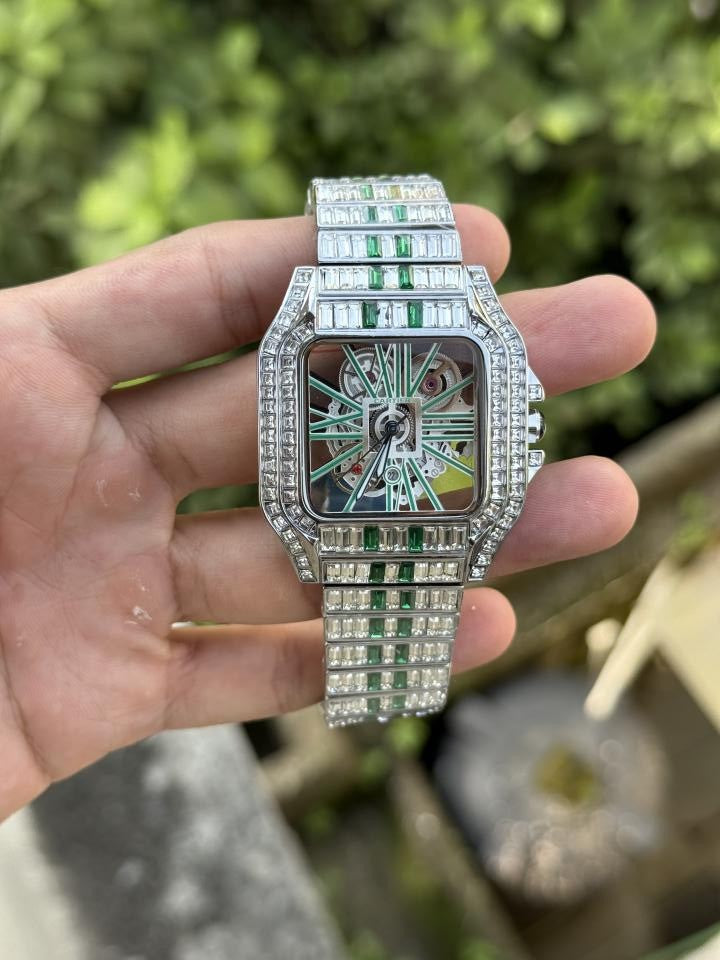Cartier Santos Diamond Quartz