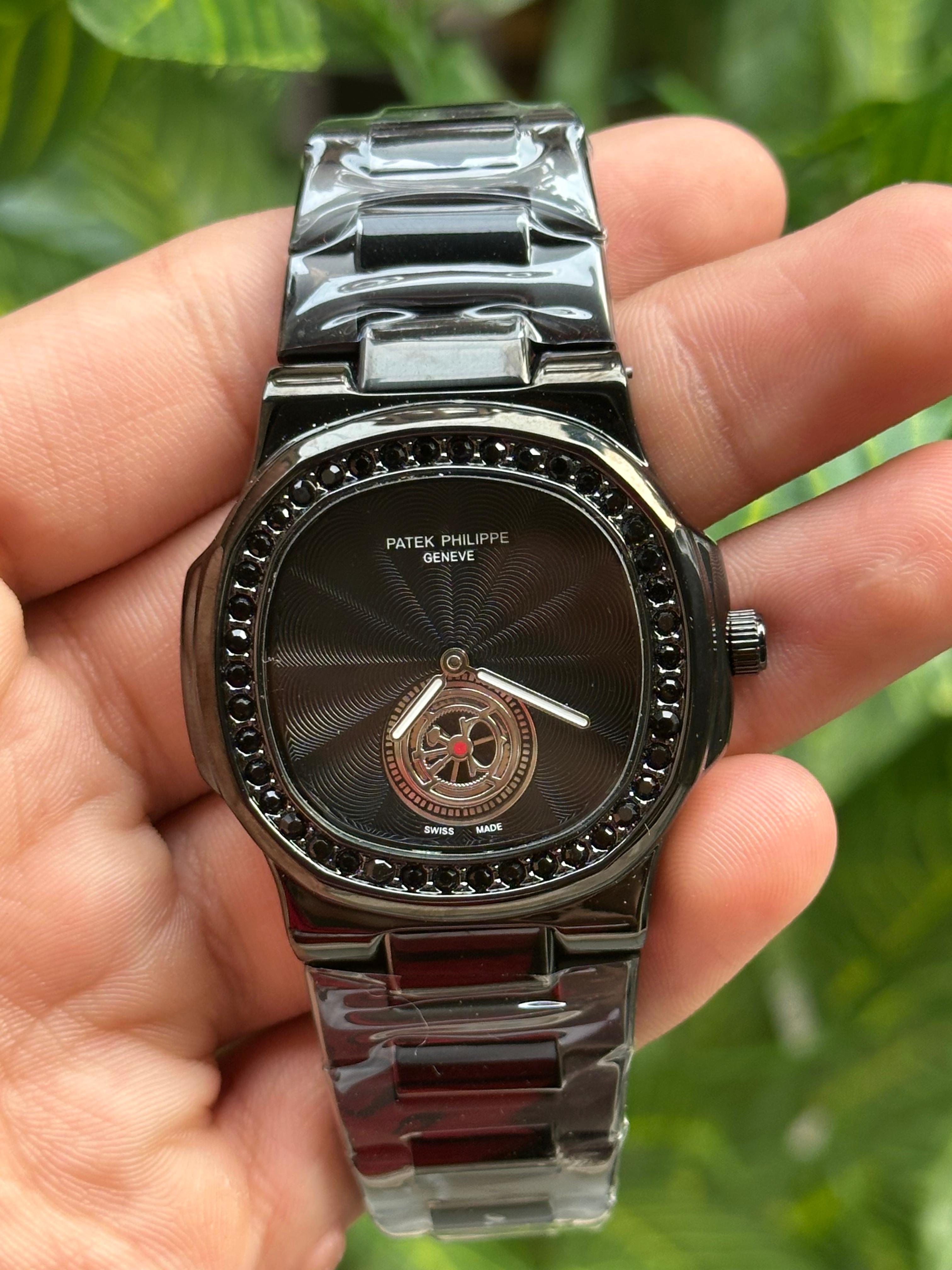 Patek Phillip Full Black 🖤 Open heart (Cell model)