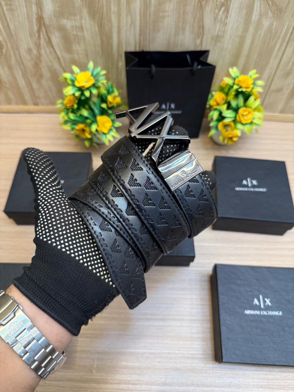 Armani Exchange Reverselable Belt